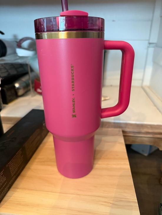 Stanley Other - Stanley Pink Travel Mug with Handle and Straw